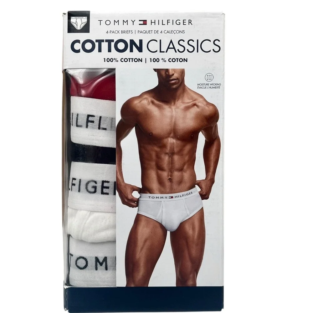 Men's Tommy Hilfiger 4-pack Cotton Classic Briefs Size L (Waist 36-38